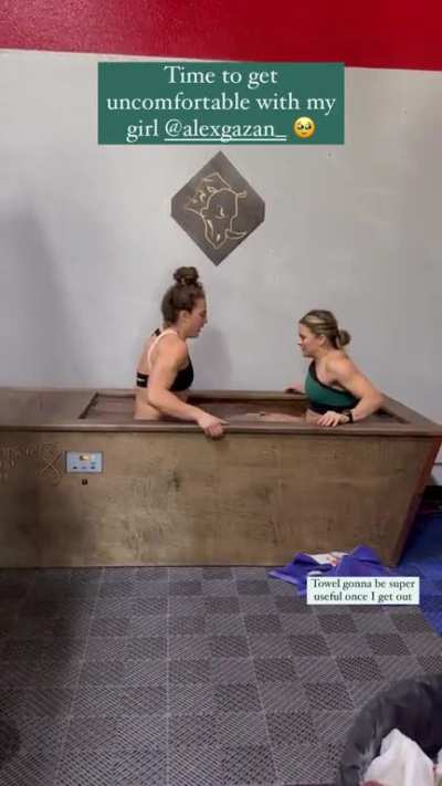 Alison Scudds going for a dip