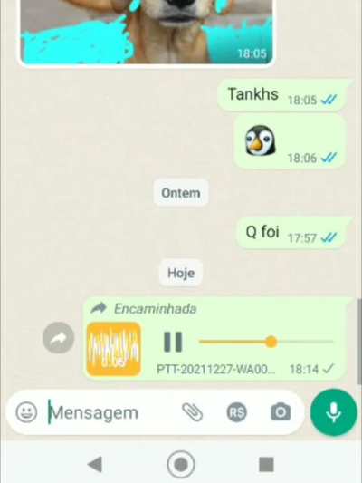 T&aacute; travando...