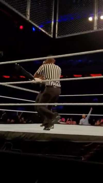 AJ Styles beats Omos at MSG by DQ after pulling out Eddie Gurrero chair spot