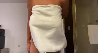 My towel fell