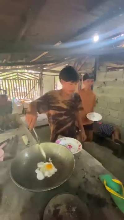 Never come between a man and his egg