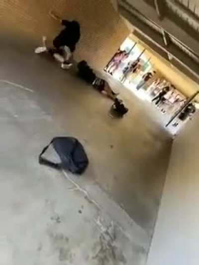 craziest school fight i&rsquo;ve seen. does anyone know what happened to the kid