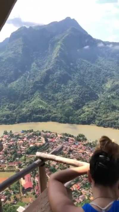 One of the best views of Nong Khiaw, Laos. Fell in love with this place and the people, ended up staying 2 months.