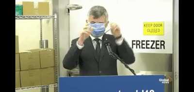 He is responsible for vaccine logistics... uh oh!
