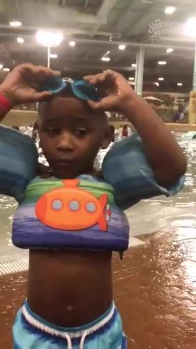 To find his goggles