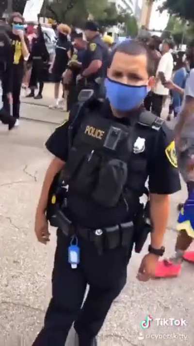 At a rally to stop discrimination...