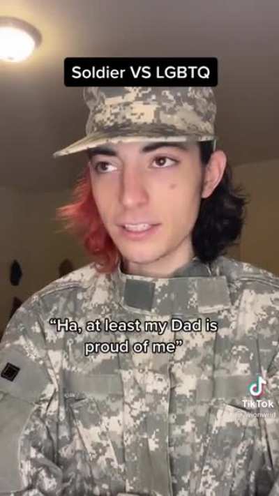 Stop being gay and thank me for my service