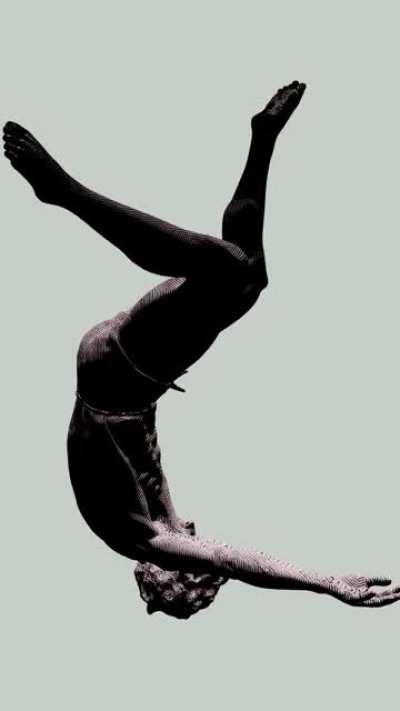 Falling - male anatomy model
