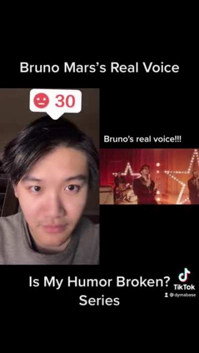 Bruno Mars&rsquo;s Real Voice - Is My Humor Broken? Series | DYMABASE SHORTS
