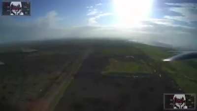 Ukrainian drone delivering gifts to Russian invaders