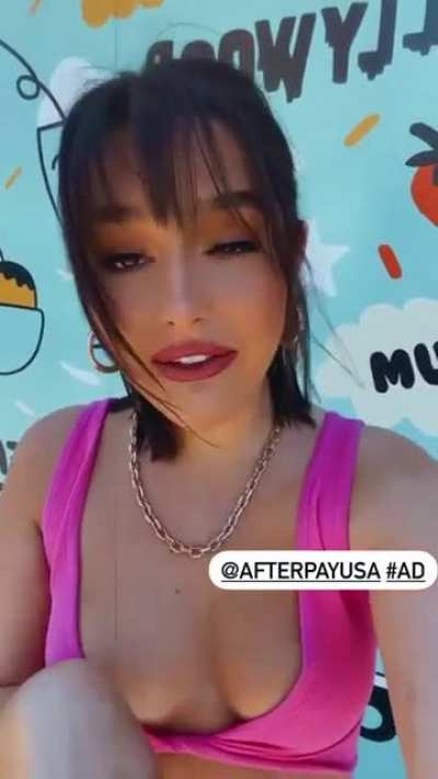 Low Cut Pink Top