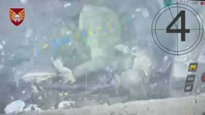 Russian soldier commits suicide with his rifle