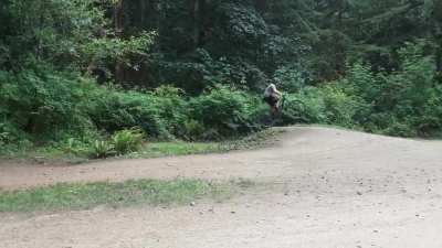 Yesterday: bought a mountain bike. Today: