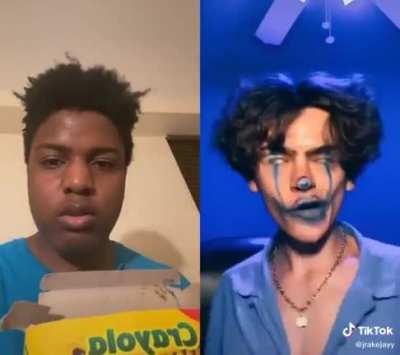 Blue markers