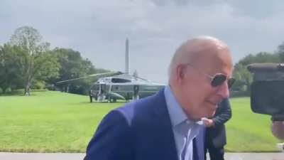 Biden yells 