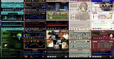 Anybody old enough to remember "skins" for your programs...especially Winamp? Here are just a tiny few skins from the Winamp Skin Museum.