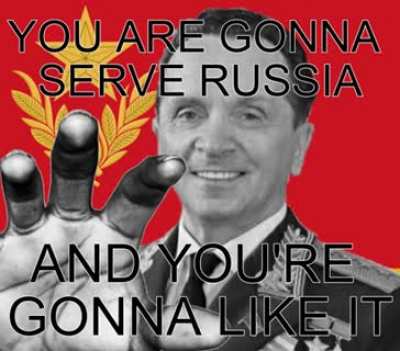 You have to work for "our" motherland