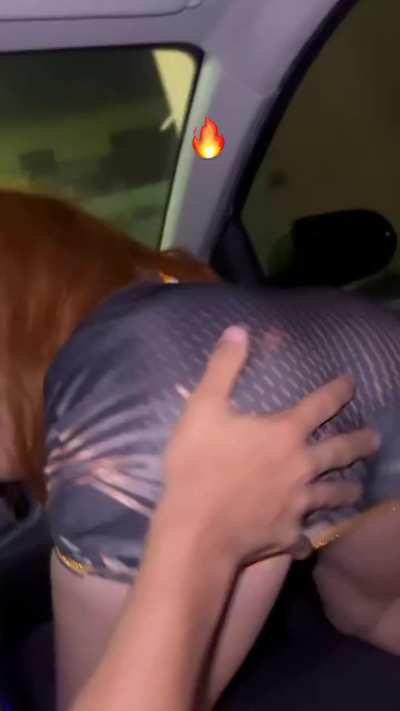 In the car