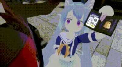 Gif que mostra que Core &eacute; trap no VR chat
