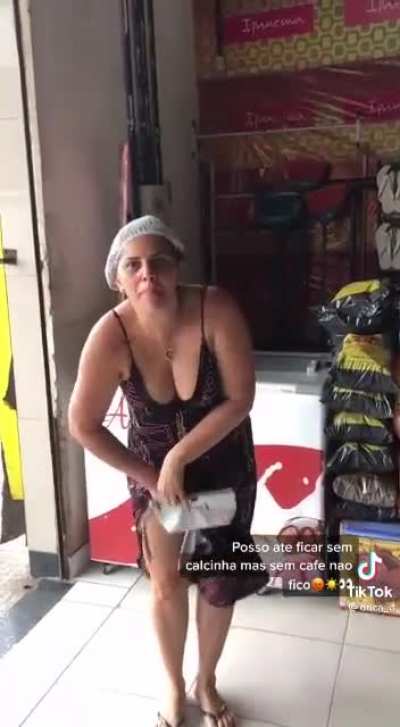 This lady has some balls