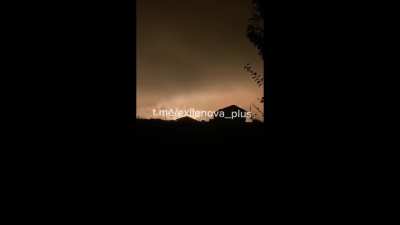 Compilation: More footage emerges showing a suspected UAV raid on Russia's Lipetsk Airbase. Per Sternenko, this air base is known to store ~700 guided aerial bombs, other aviation weapons, helicopters, and airplanes. Night of August 8-9, 2024