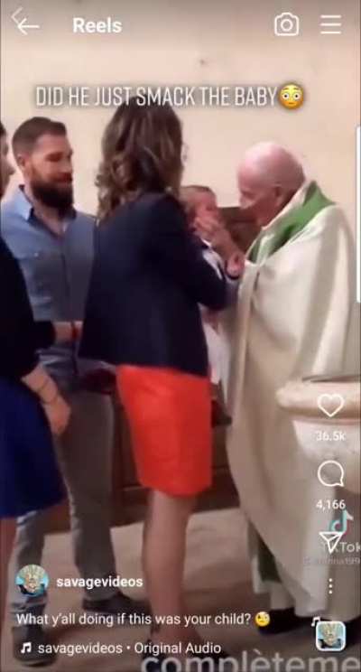 This father is about to see the holy spirit