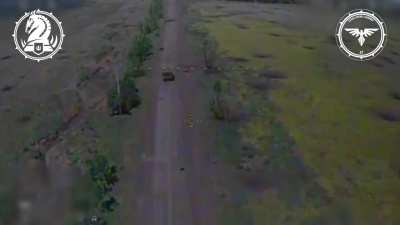 Ukraine's 47th Mechanized Brigade "Strike Drones Company" targeted dozens of Russian infantrymen in the Pokrovsk direction using FPV strike drones, in a display of skilled and effective drone work. Multiple buggies packed with hostile infantry are struck.
