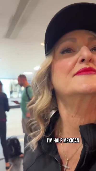 MAGAt confronted at Mexican Airport in Los Cabos San Lucas