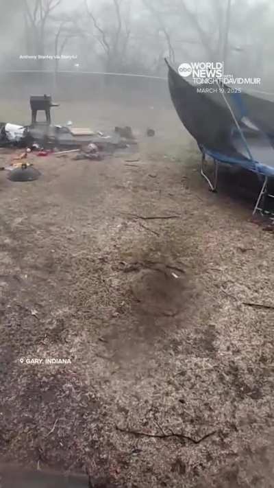 The family brings Dogs inside &amp;amp; Saved him just before the Tornado Hits in Indiana