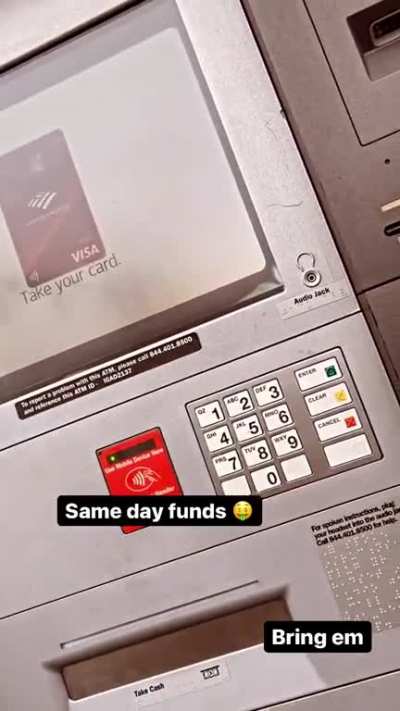 BofA Tapp in Same Day Funds 💰🤑