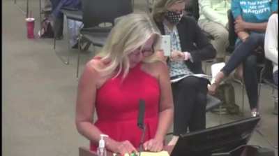 Mom Loses It During COVID School Board Meeting &amp;amp; Starts Ranting About Anal Sex