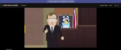 It finally happened. South Park finally got its hands on Bluey.