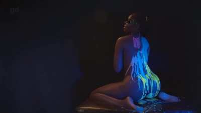 9 Nude Art Ebony Action Body Painting 'Untitled No.9' &bull; GD Films &bull; BMPCC 4K Deep House