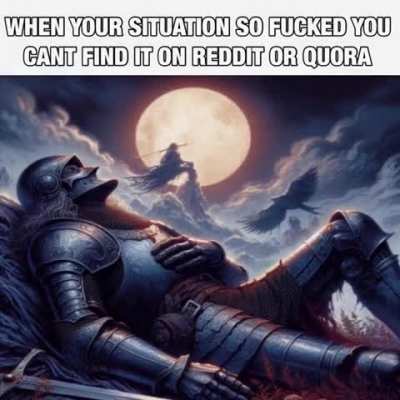 you must become the reddit and quora man
