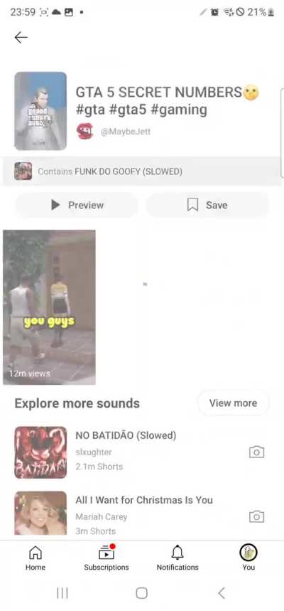 another weird glitch on youtube... not surprising