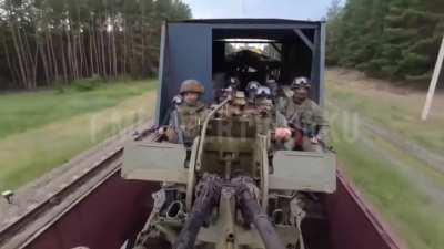 Russian train riding orcs protecting an armored train called "Volga" 🤦🏻&zwj;♂️🤣🤣