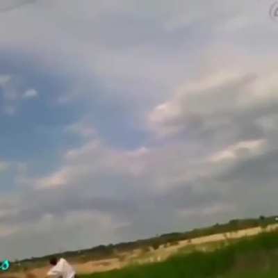 Throwing something at a power line. What could possibly go wrong?