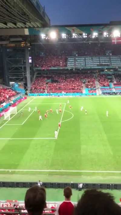 Long-time lurker, but I couldn&rsquo;t resist. Friend was lucky enough to be at the Denmark game yesterday and got a video of Christensen&rsquo;s goal. Look at that run in!