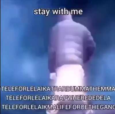 Stay with me....