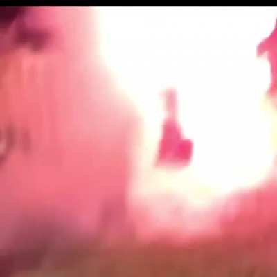 There goes the BBQ pit [regret at 0:19]