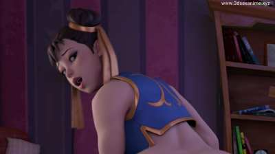 Chun-Li reverse cowgirl animation (WhimsyGhost)