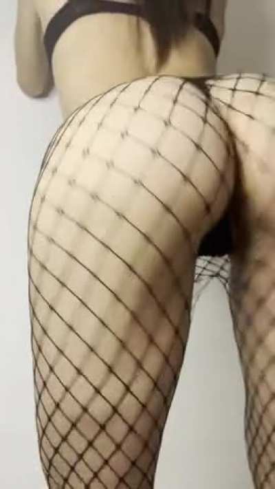 Showing off my new fishnets