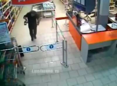 Stealing alcohol from the store