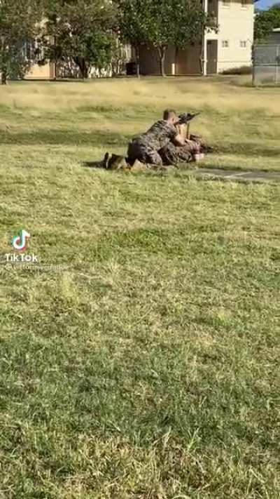 What are you doing step soldier?