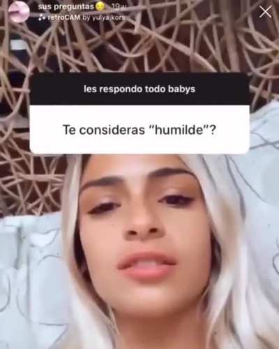 Me considero humilde porque si veo a un pobre en la calle no lo escupo