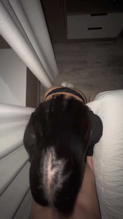 Took her back to the hotel so she can suck it
