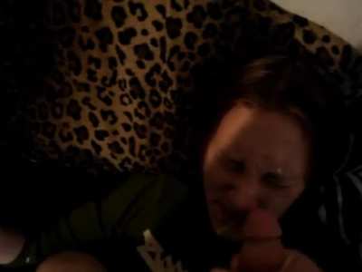 She tries to cover up but he covers her face! 