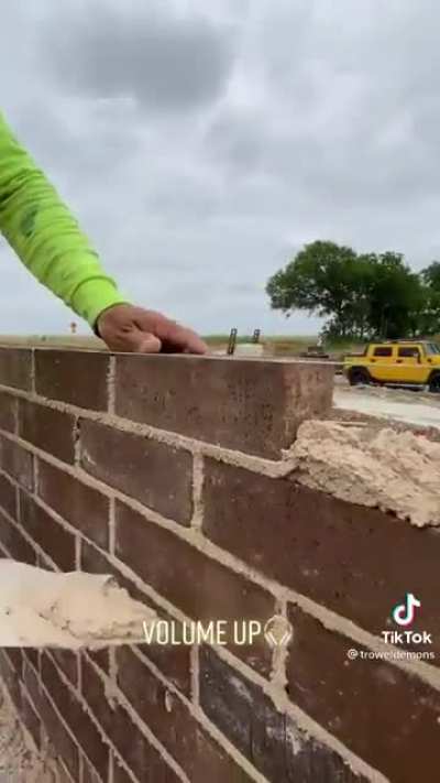 Satisfying brick work
