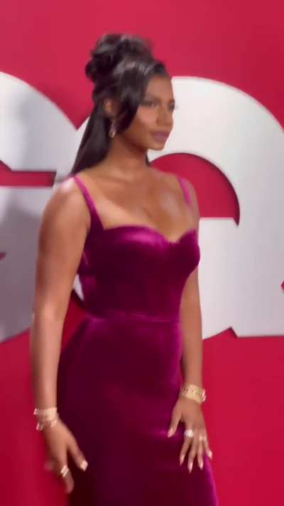 Taylor Rooks at 90s red carpet for GQ Men of the Year