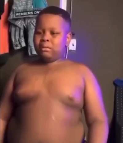 Lil bro was on demon timing 😭😭😭